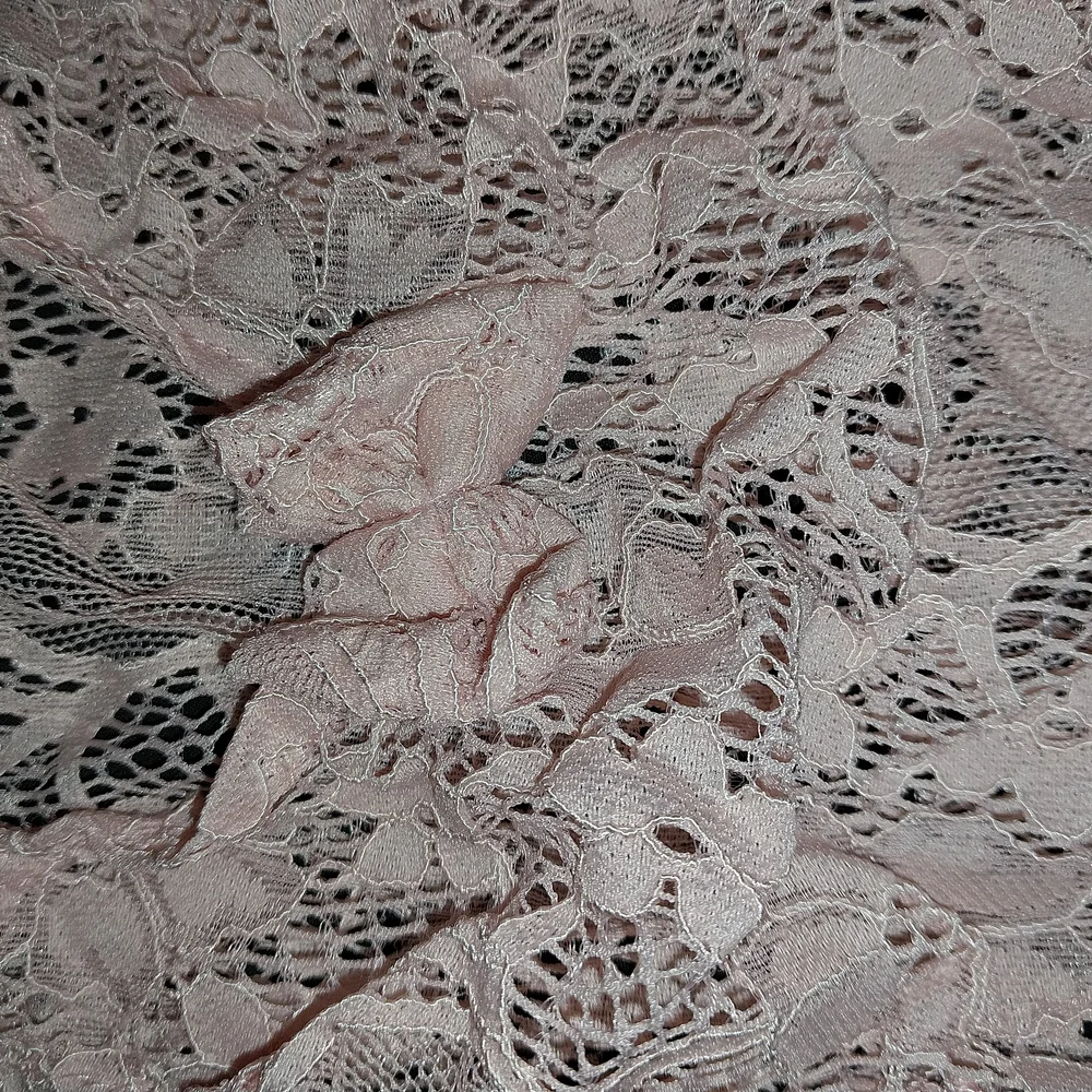Sheer Pink Lace Newborn Baby Onsie Floral Pattern and Form-Fitting Design - Picture 6 of 6